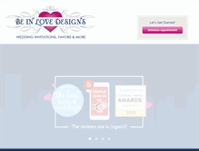 Tablet Screenshot of beinlovedesigns.com